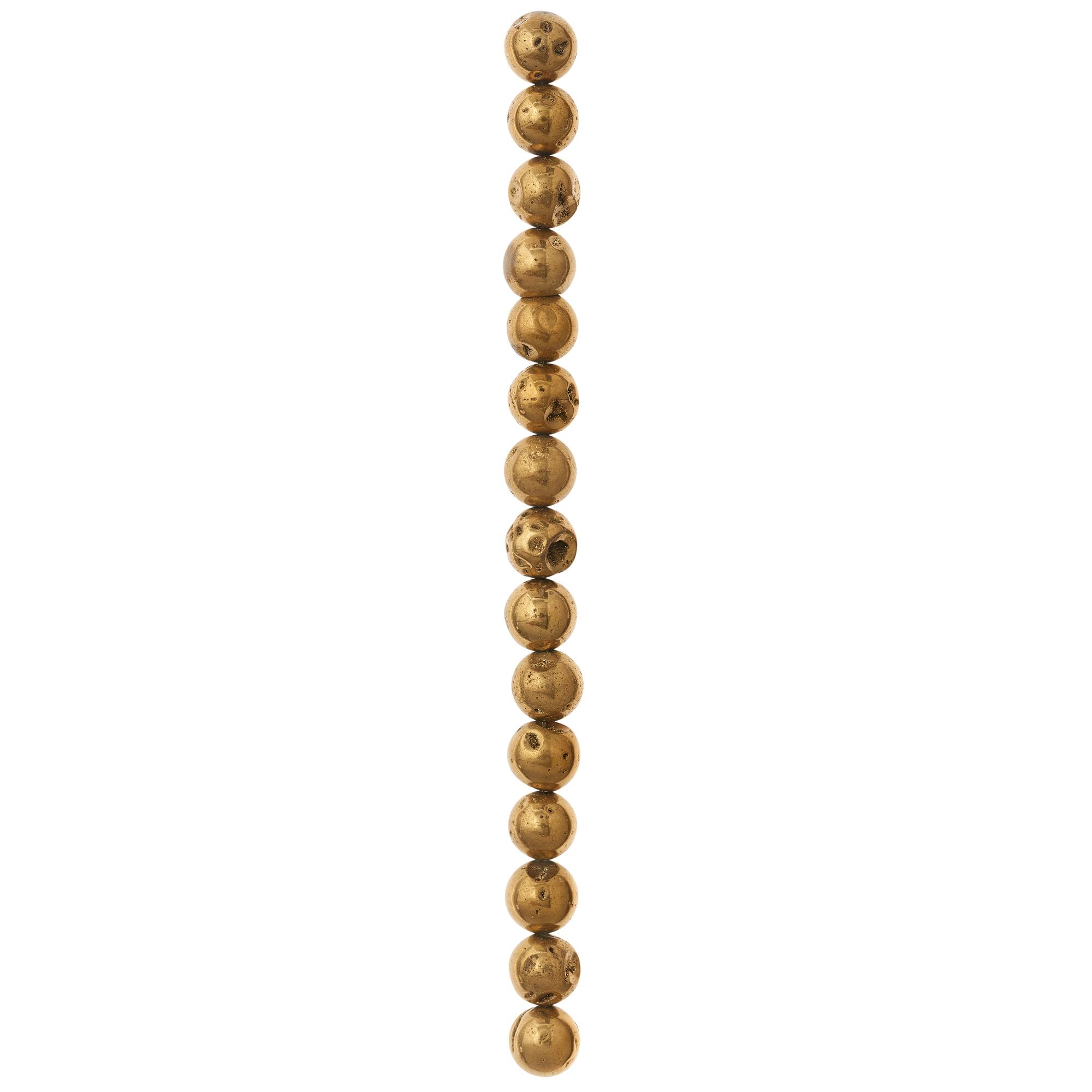 10mm Gold Plated Druzy Agate by Bead Landing™
